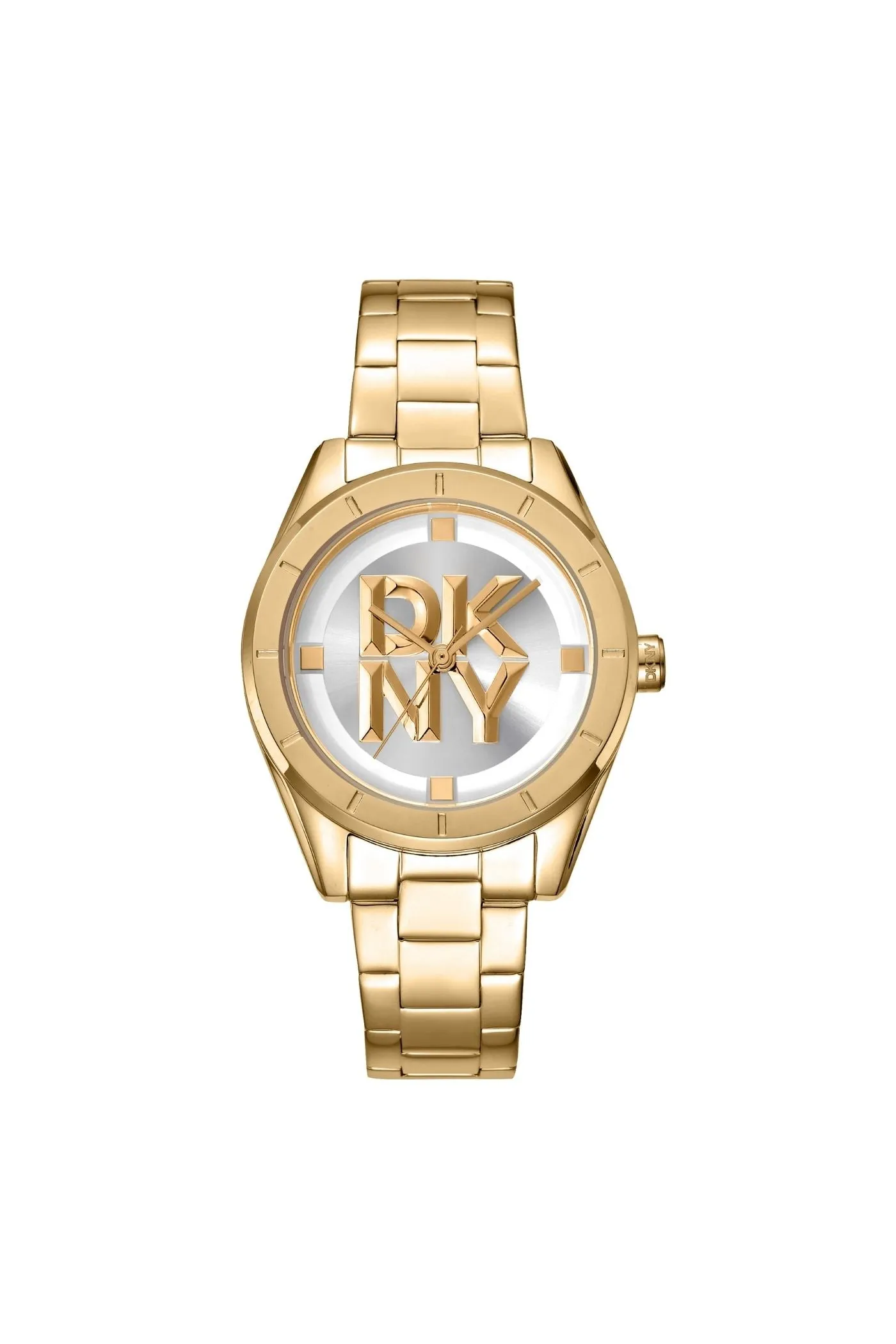 Logo Gold Case & Silver White Dial With Gold Bracelet - Gold sold by Edgars