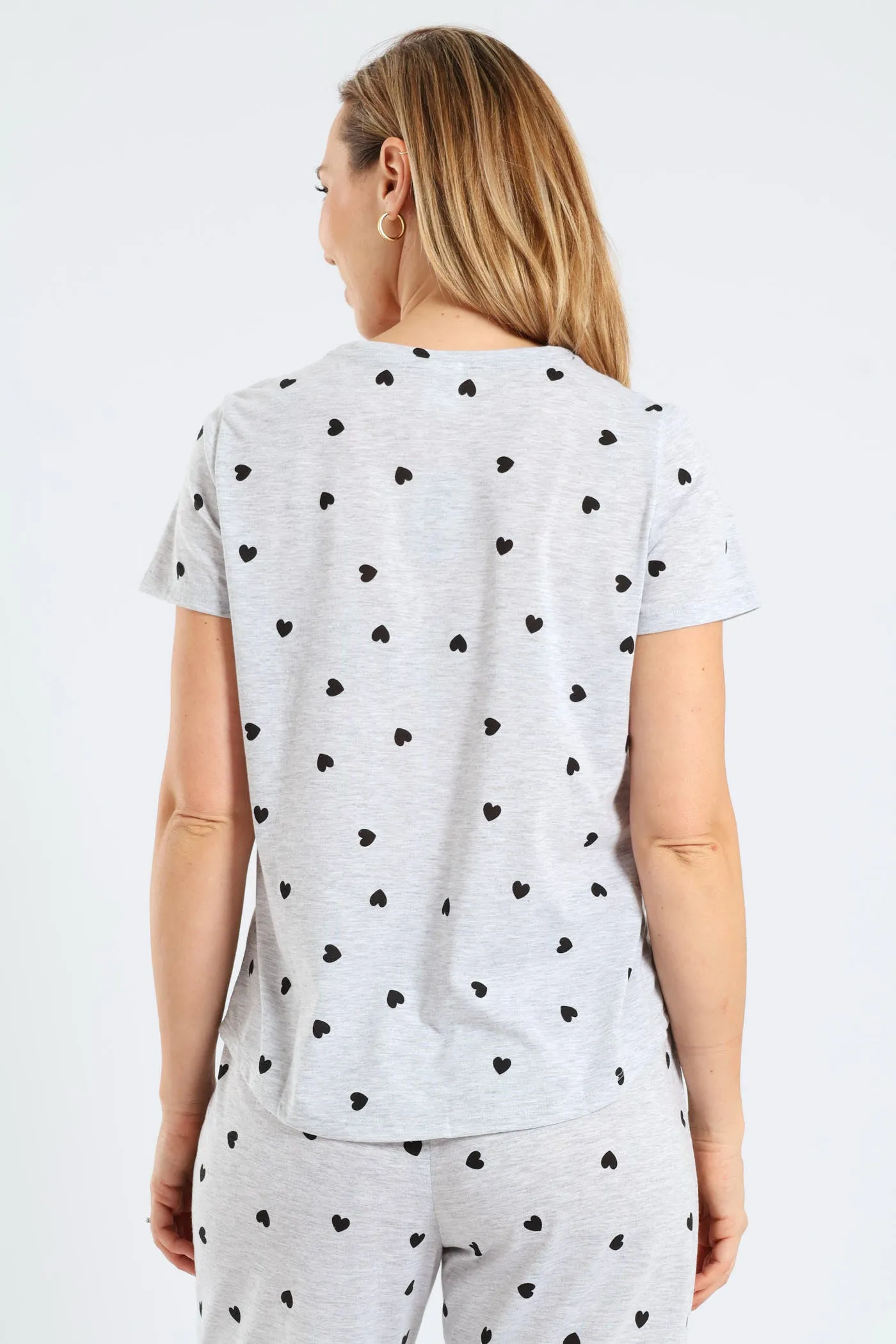 Short Sleeve Hearts Tee - Grey Melange sold by Edgars product image thumbnail 4