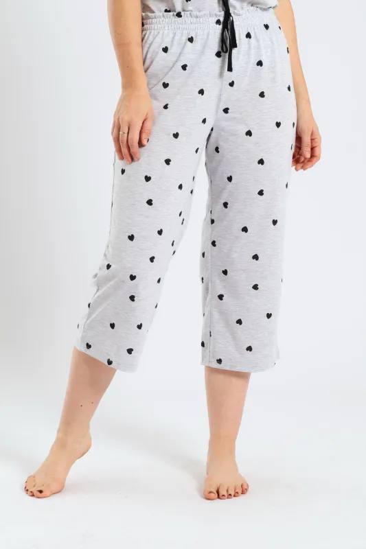 Hearts Capri Pant - Grey Melange sold by Edgars