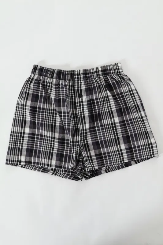 Single Fashion Woven Boxer - Black sold by Edgars