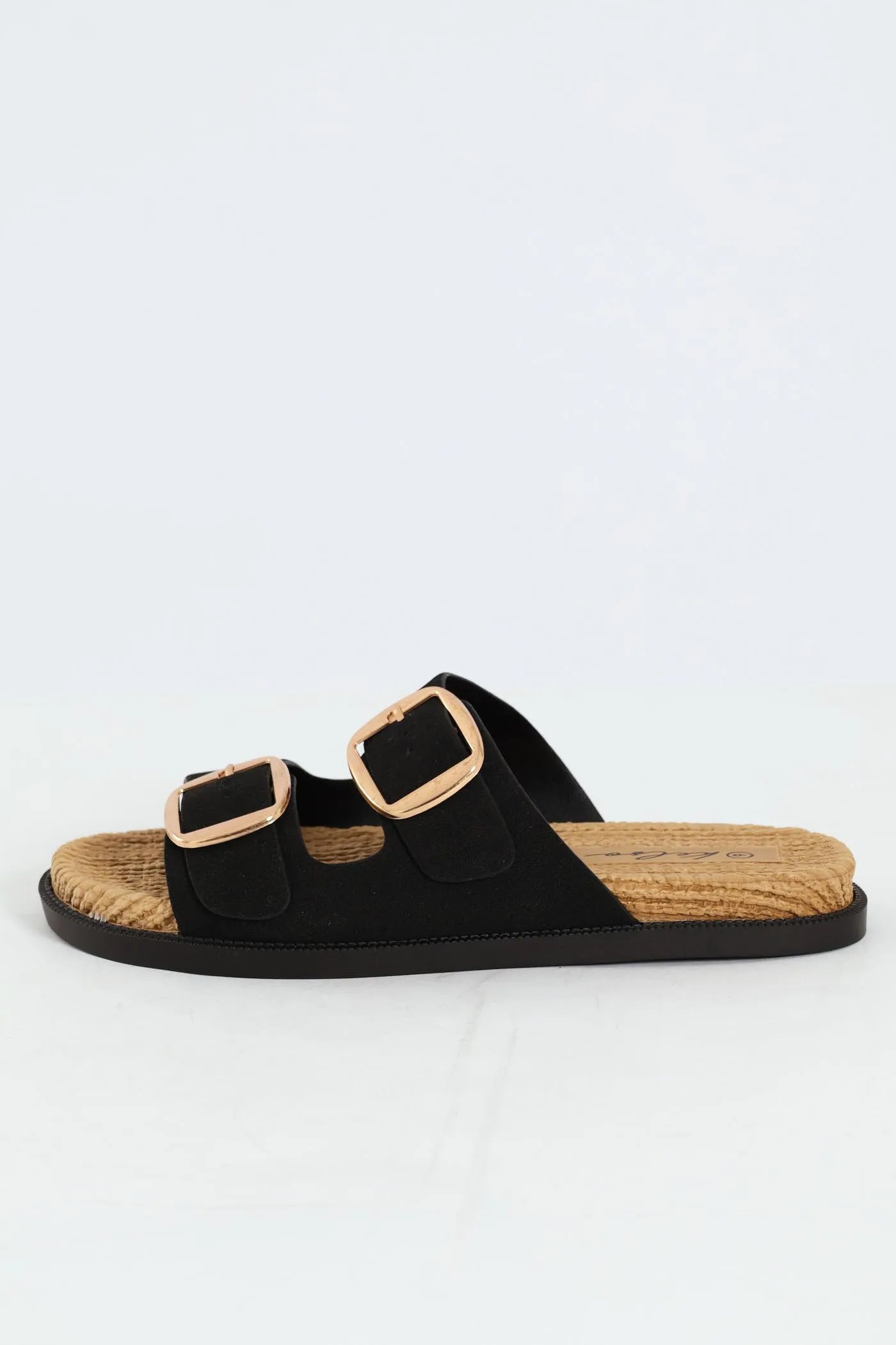 Buckle Detail Espadrille Slide - Black sold by Edgars product image thumbnail 4