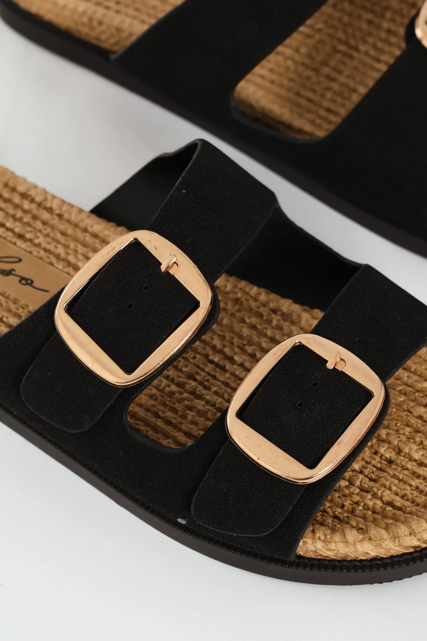 Buckle Detail Espadrille Slide - Black sold by Edgars product image thumbnail 2
