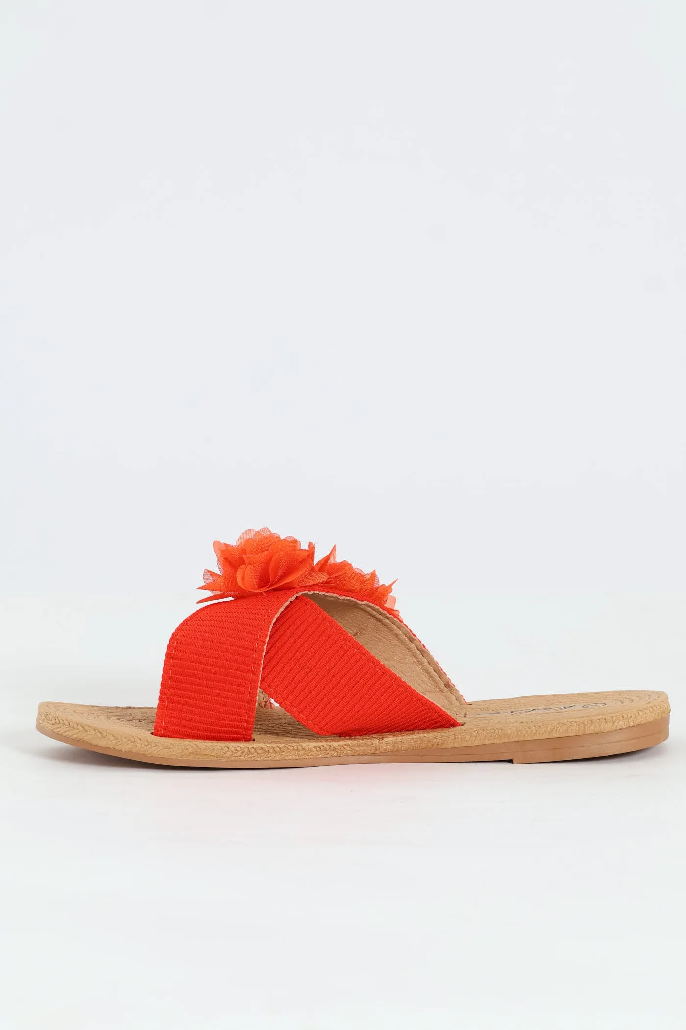 One Band Flower Detail Crosstrap Mule Sandal - Orange sold by Edgars product image thumbnail 4