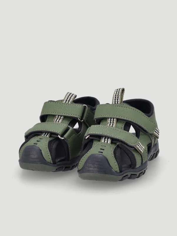 Pre-Boys Closed Toe Adventure Sandal - Olive sold by Edgars 
