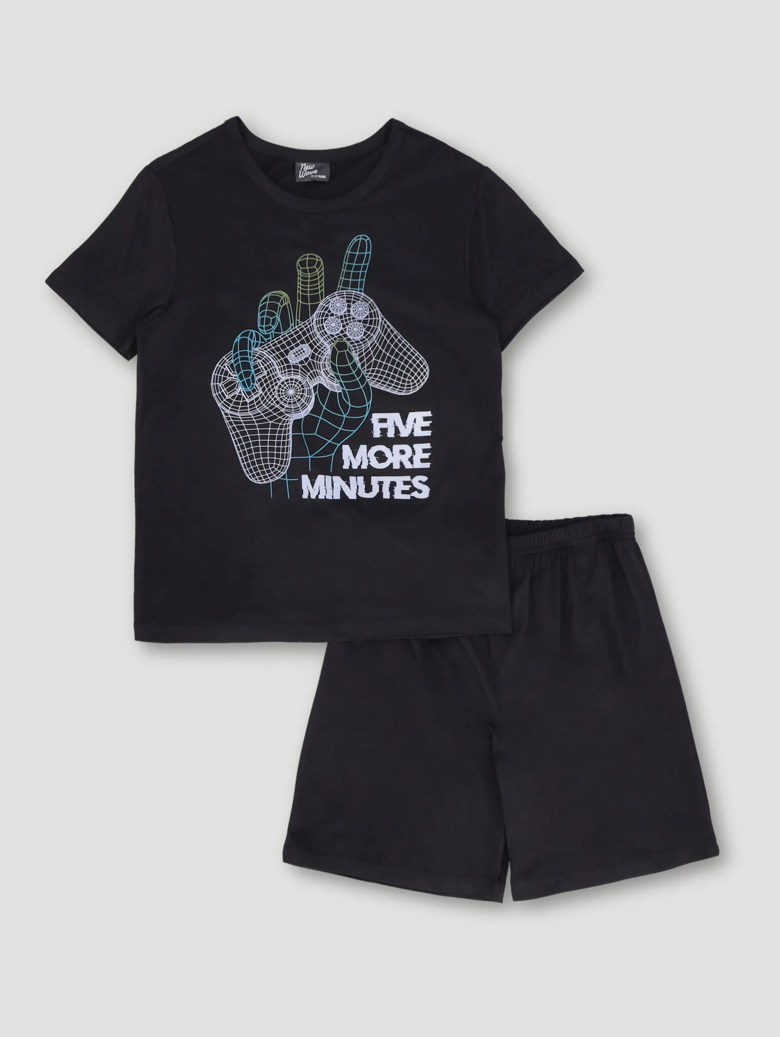 Boys Gamer Short Sleep Set - Black sold by Edgars