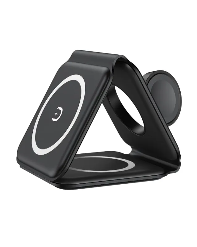 Moov 3 in 1 Foldable Wireless Charger - Black sold by Edgars