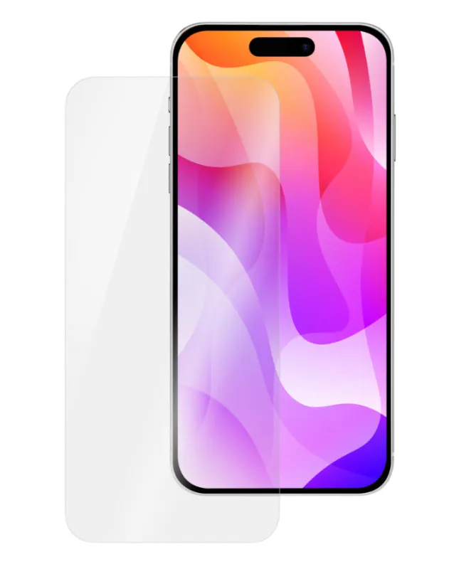 Moov Clear Glass Screen Guard for iPhone 16 Plus|15 Plus made by Apple