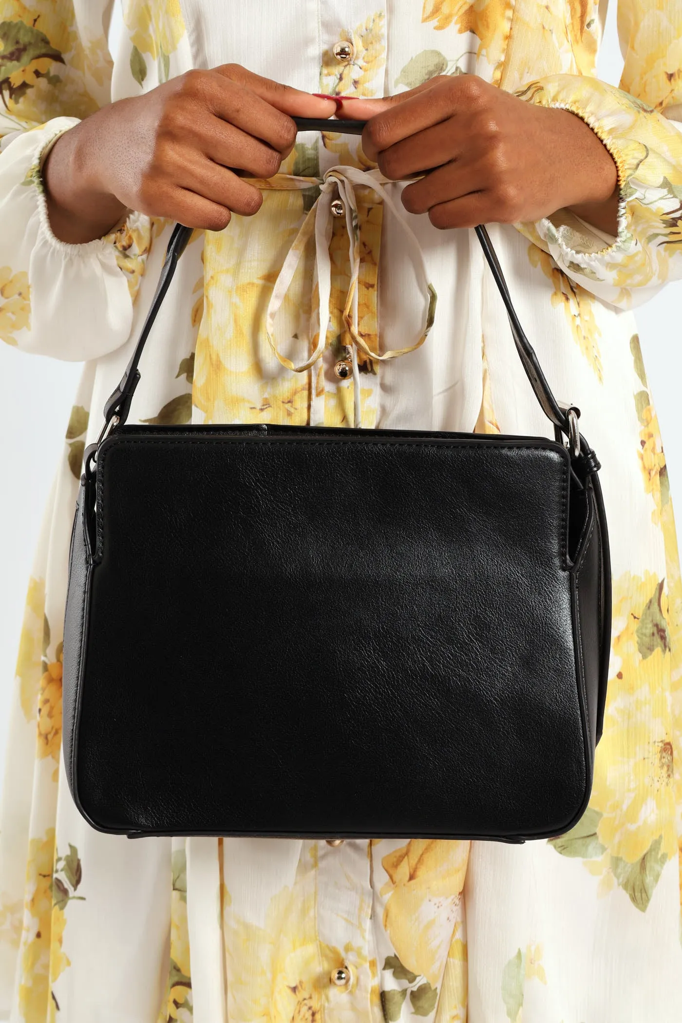 Magnetic Closure Shoulder Bag - Black sold by Edgars product image thumbnail 2