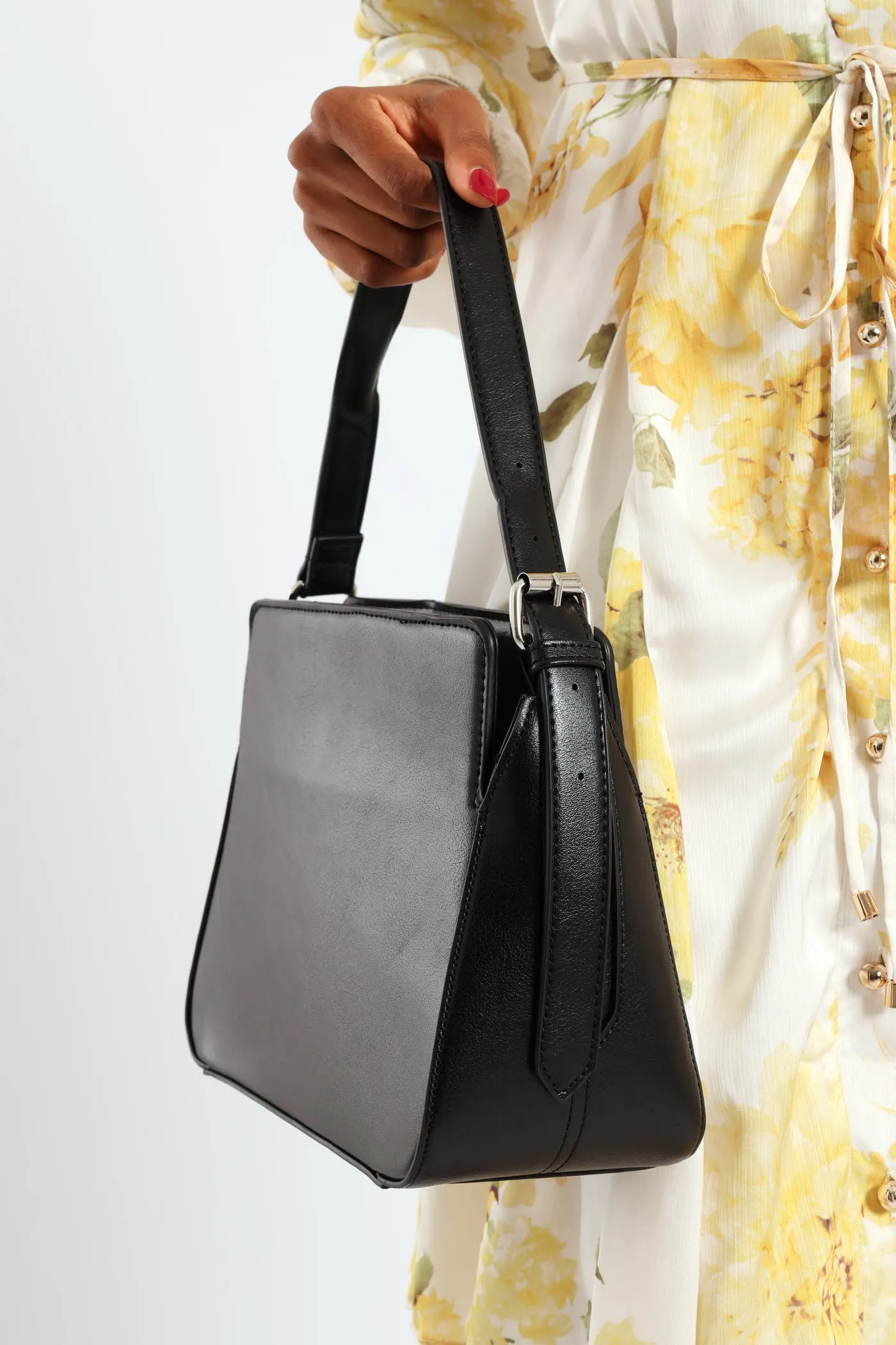 Magnetic Closure Shoulder Bag - Black sold by Edgars product image thumbnail 3