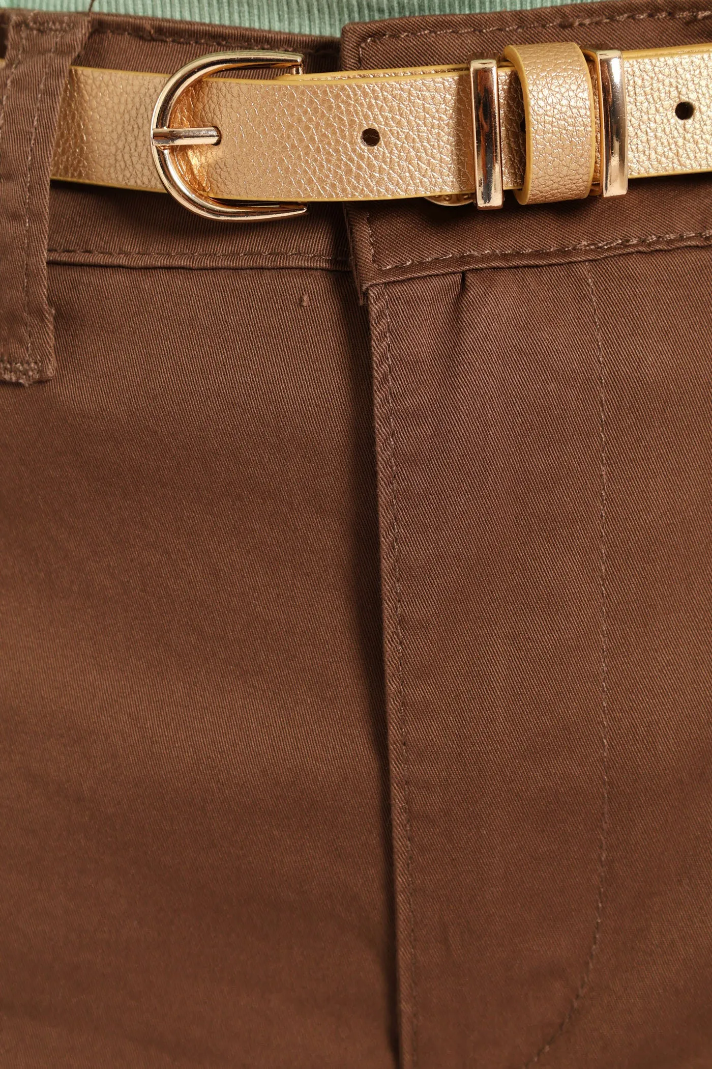 Belted Sateen Bermuda Chino Shorts - Mocha sold by Edgars product image thumbnail 4