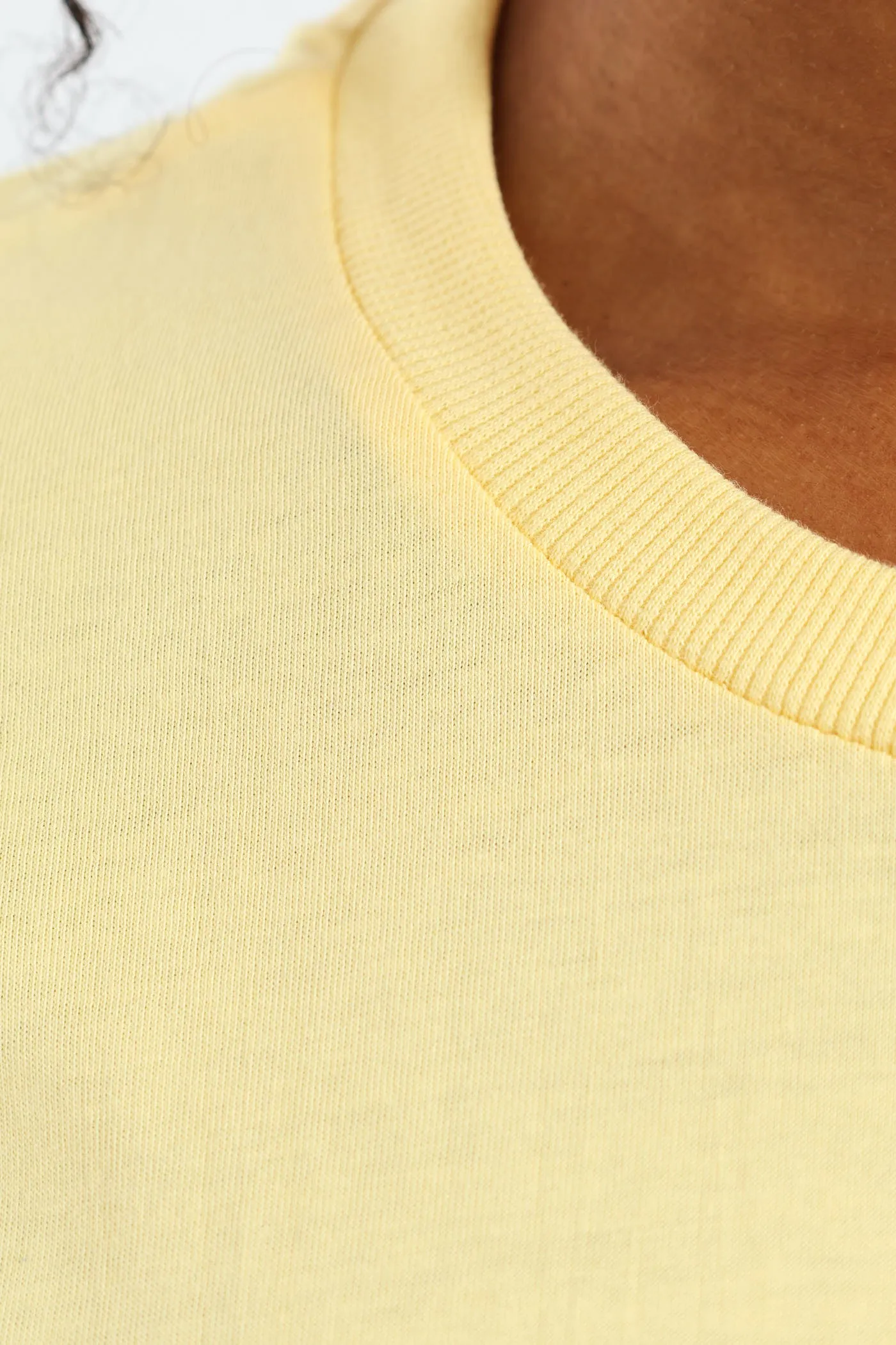 Cotton Boxy Tee - Light Yellow sold by Edgars product image thumbnail 4