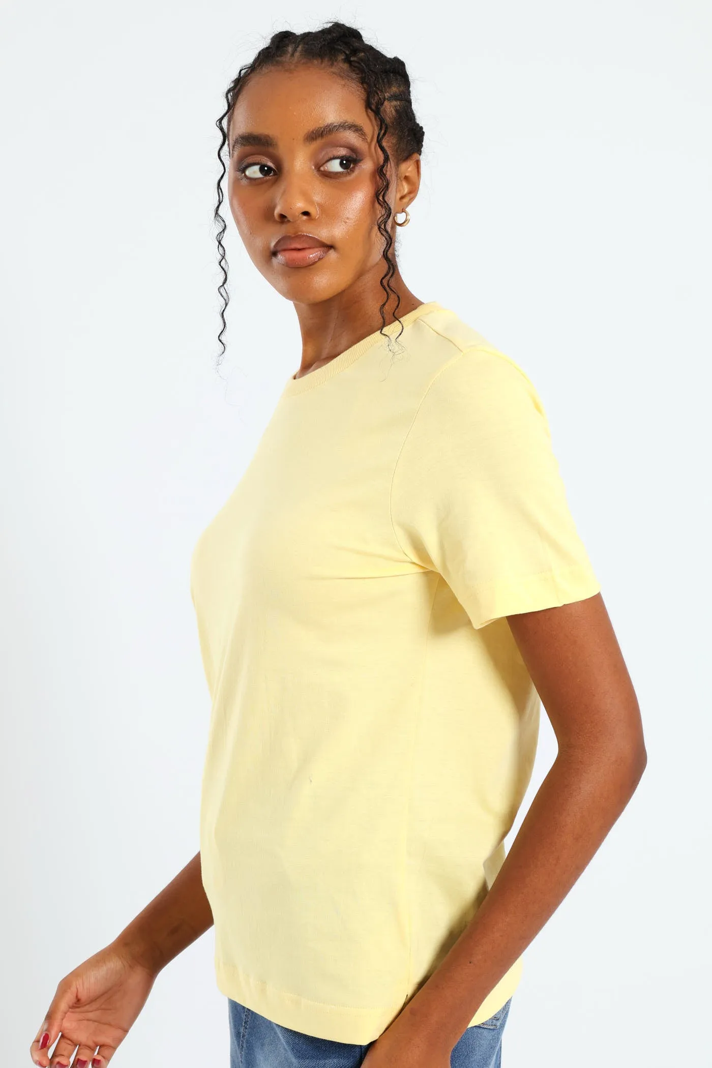 Cotton Boxy Tee - Light Yellow sold by Edgars product image thumbnail 2