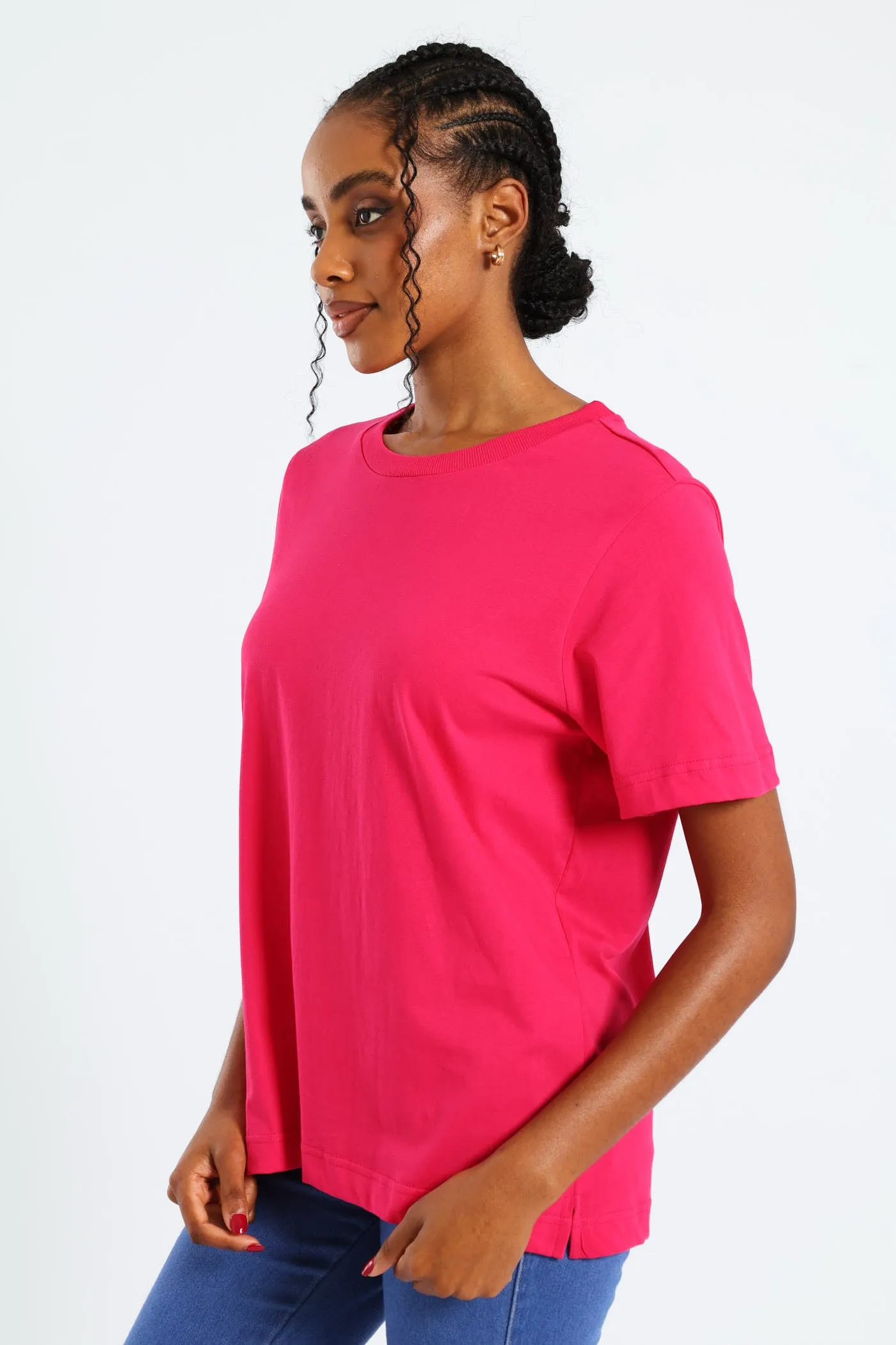 Cotton Boxy Tee - Magenta sold by Edgars product image thumbnail 2
