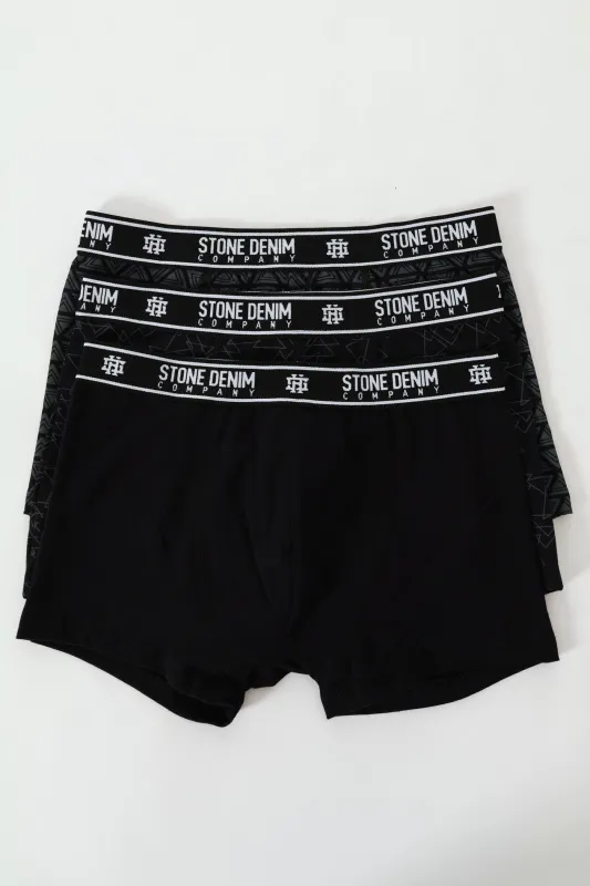 3 Pack Design Trunks - Black sold by Edgars