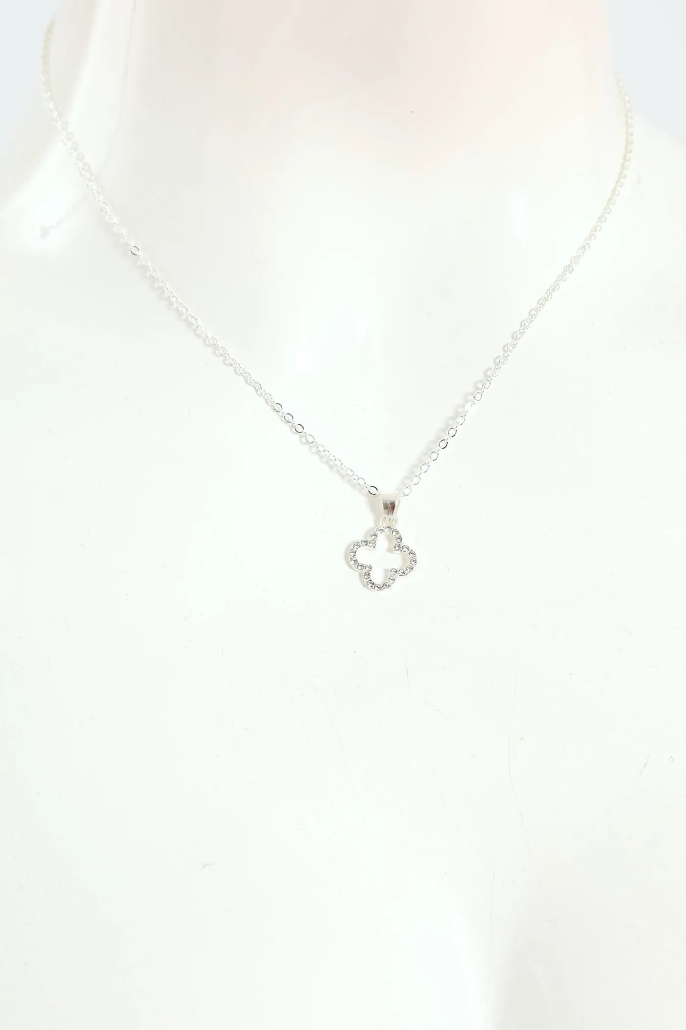 Clover Pendant Necklace - Silver sold by Edgars
