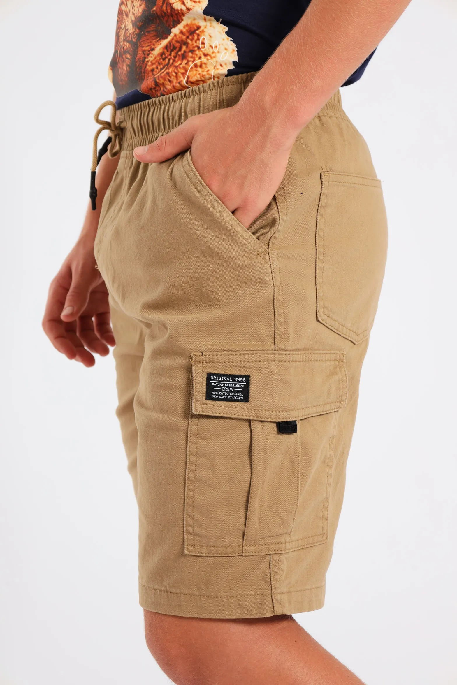 Boys Twill Cargo Shorts - Stone sold by Edgars product image thumbnail 3