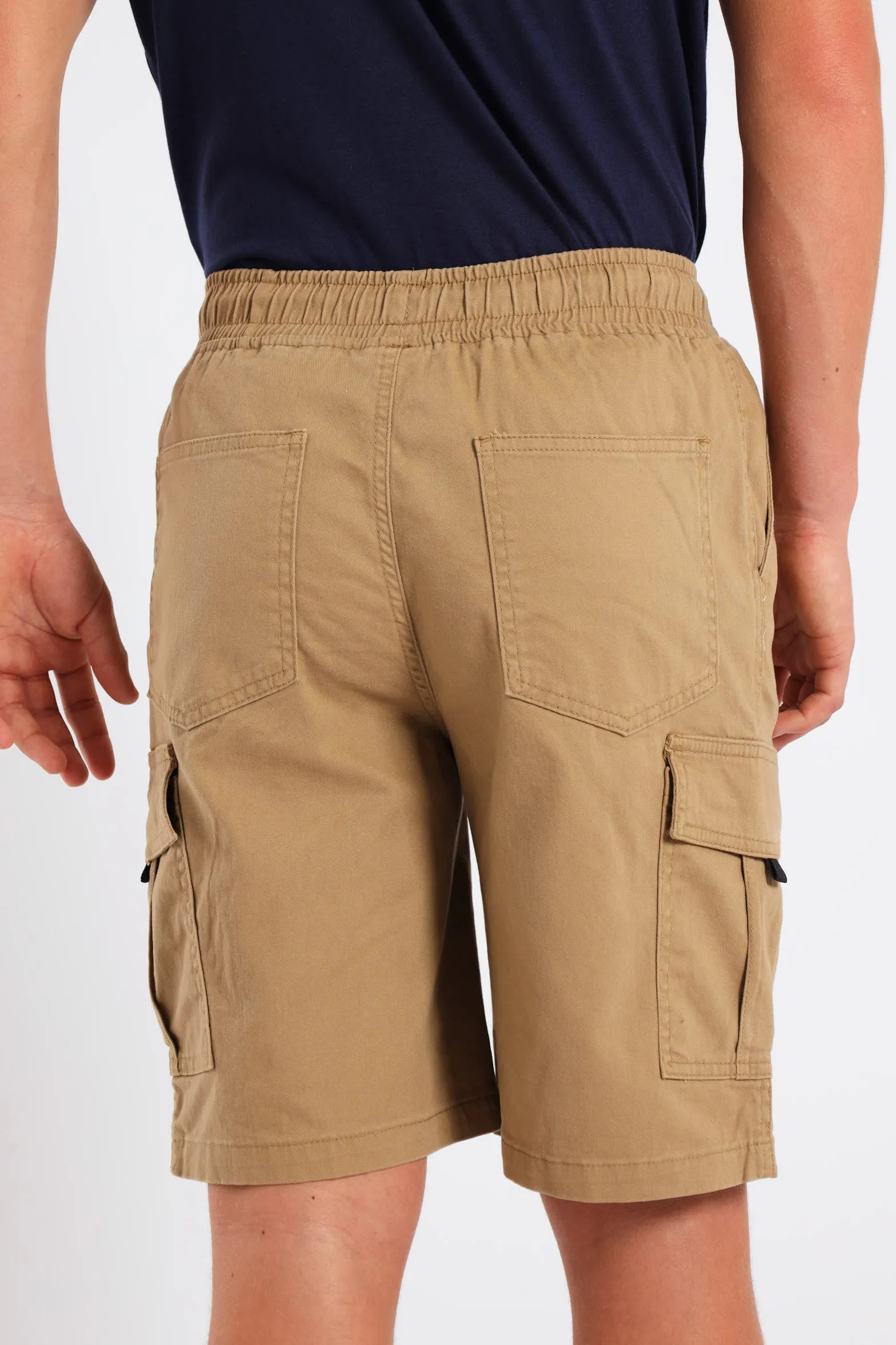 Boys Twill Cargo Shorts - Stone sold by Edgars product image thumbnail 2