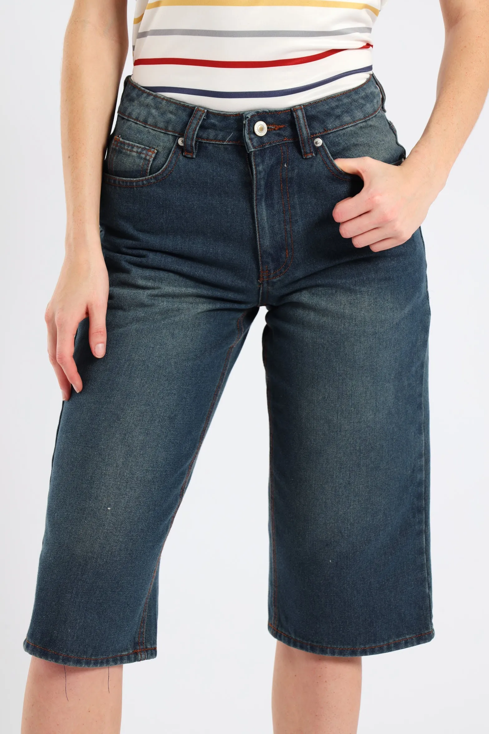 Classic Rigid Jort - Dark Tea Stain sold by Edgars