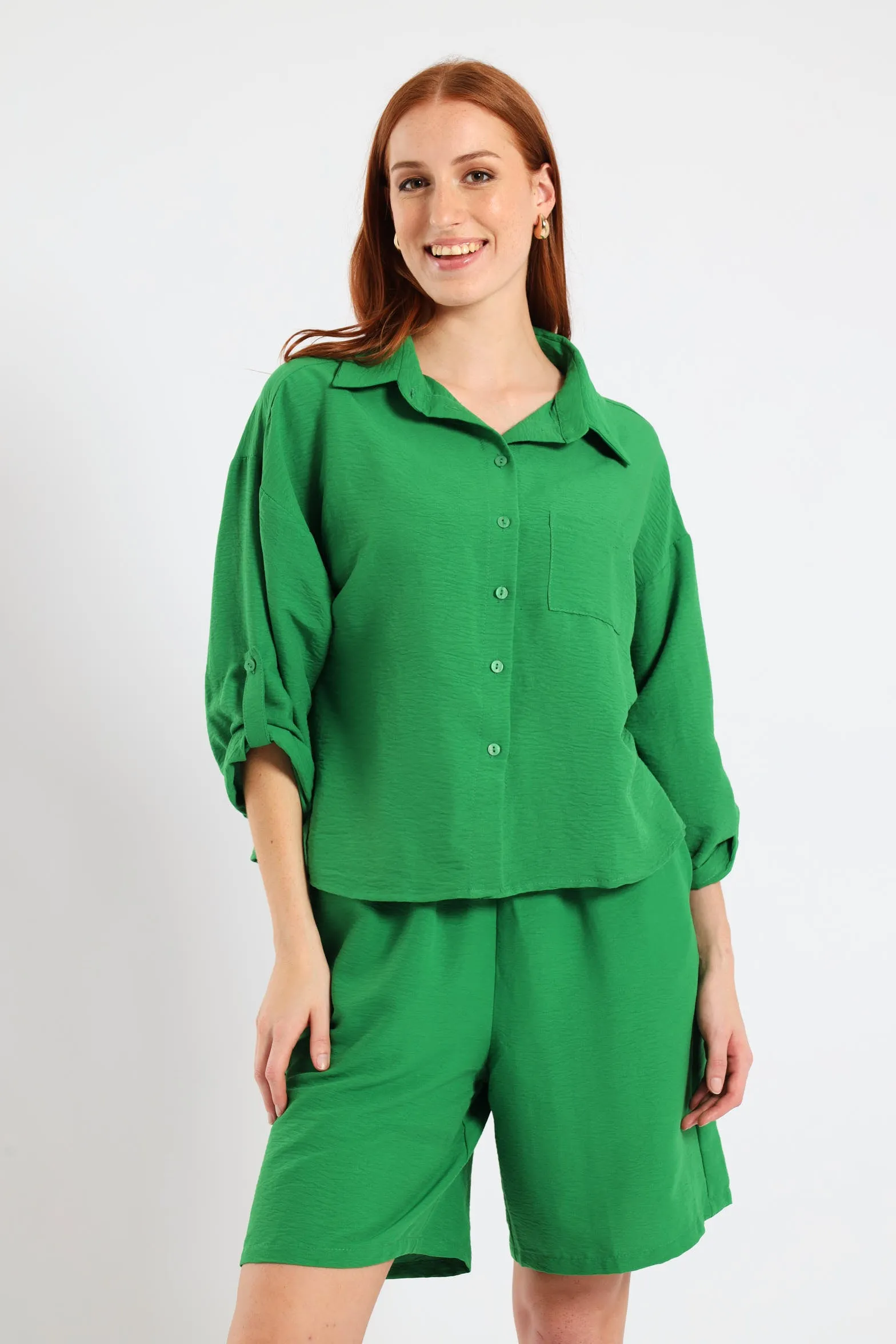 Pull-On Mid-Thigh Toggle Shorts - Emerald sold by Edgars product image thumbnail 2