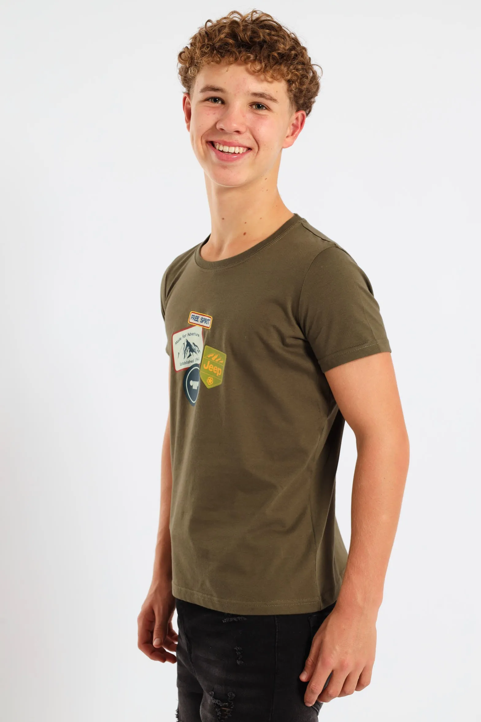 Boys Free Spirit Tee - Fatigue sold by Edgars product image thumbnail 2