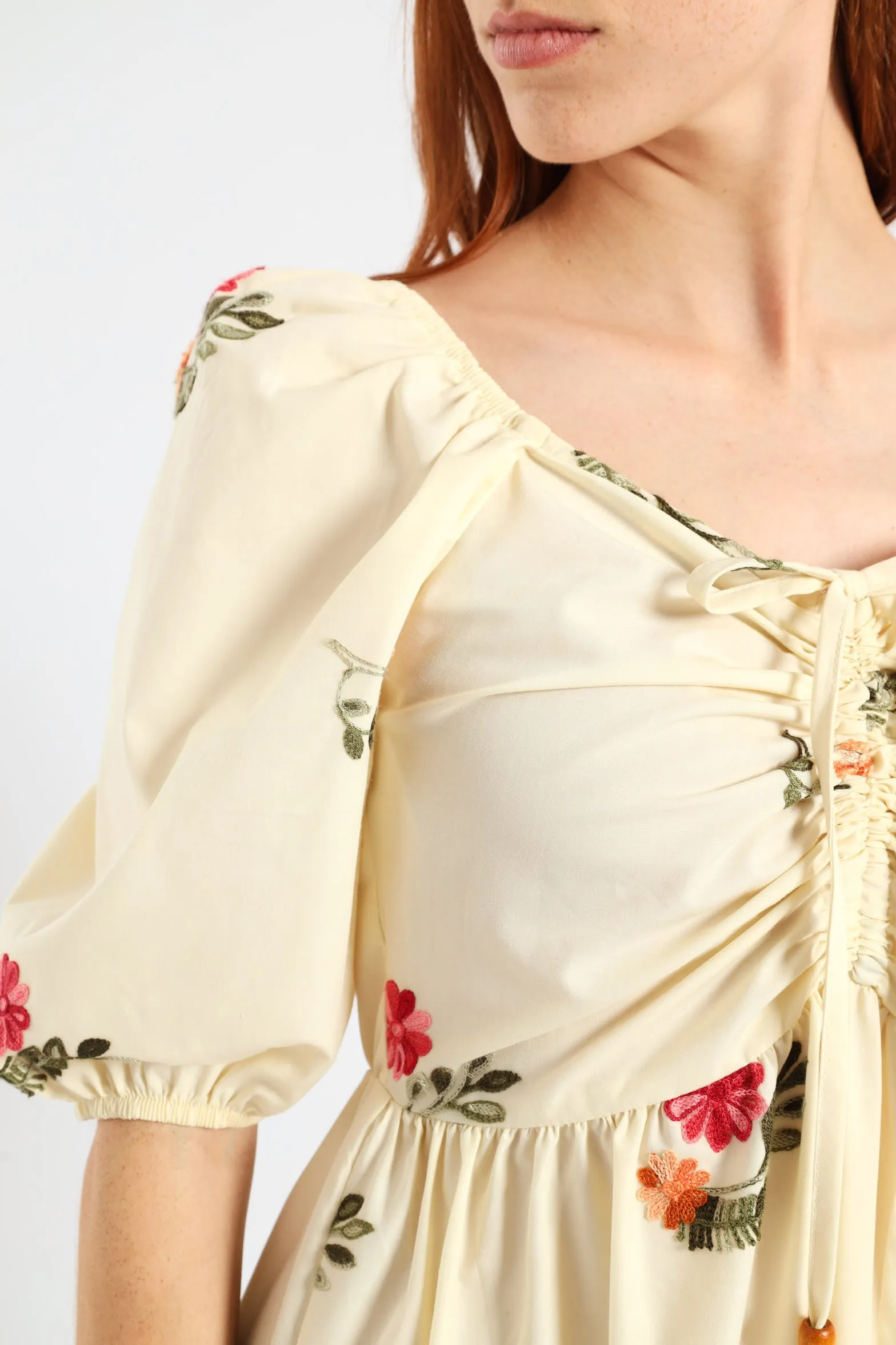 Ruched Tiered Midi Dress - Cream sold by Edgars product image thumbnail 5