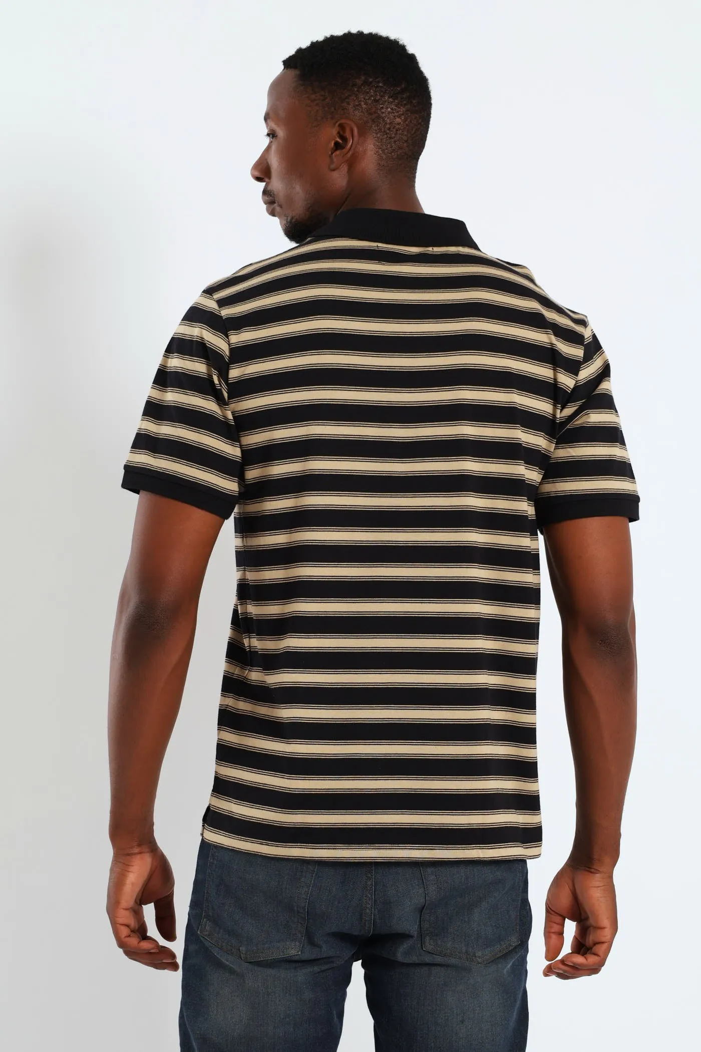 Thin Stripe Golfer - Black sold by Edgars product image thumbnail 2