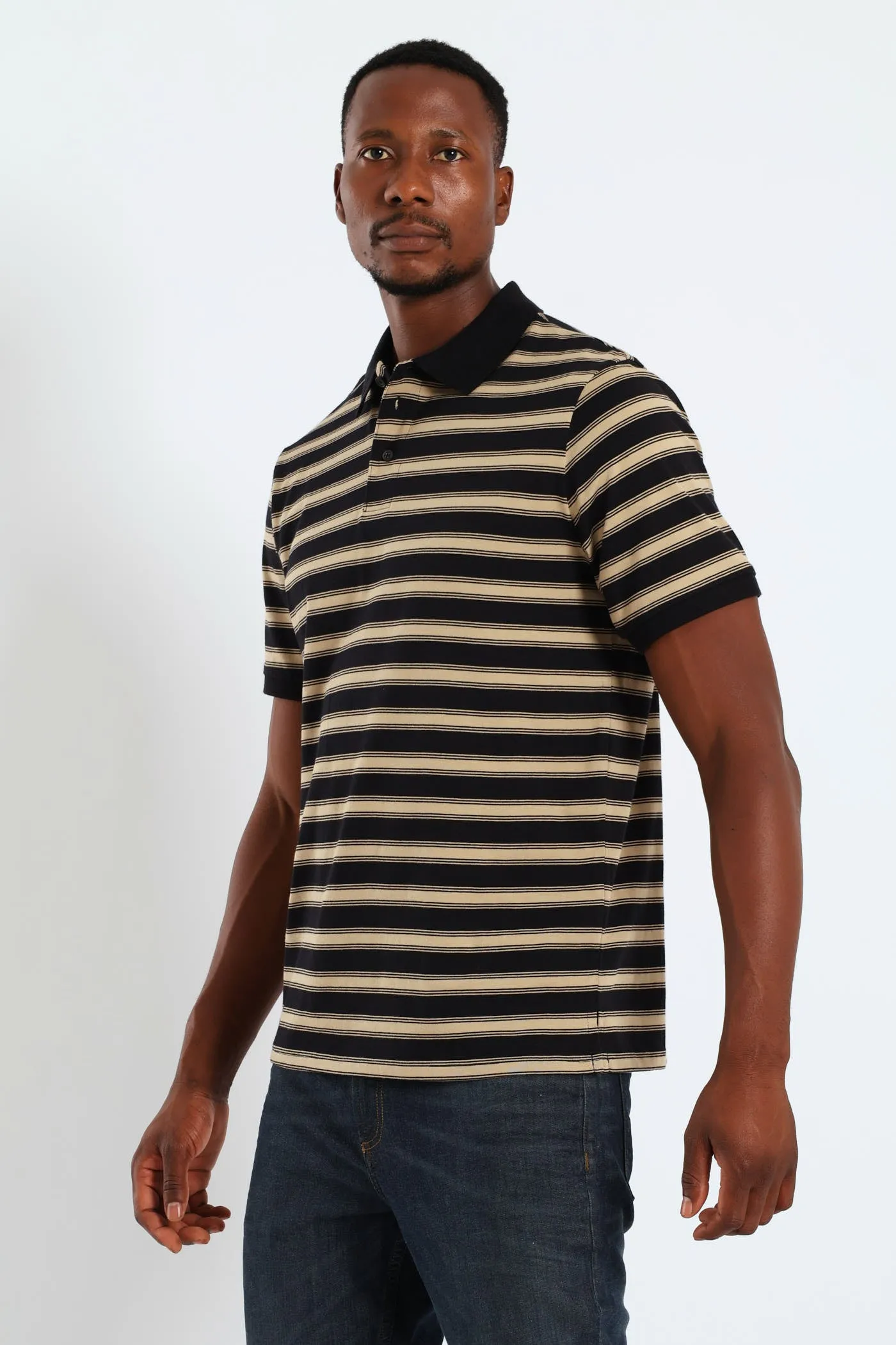 Thin Stripe Golfer - Black sold by Edgars product image thumbnail 3
