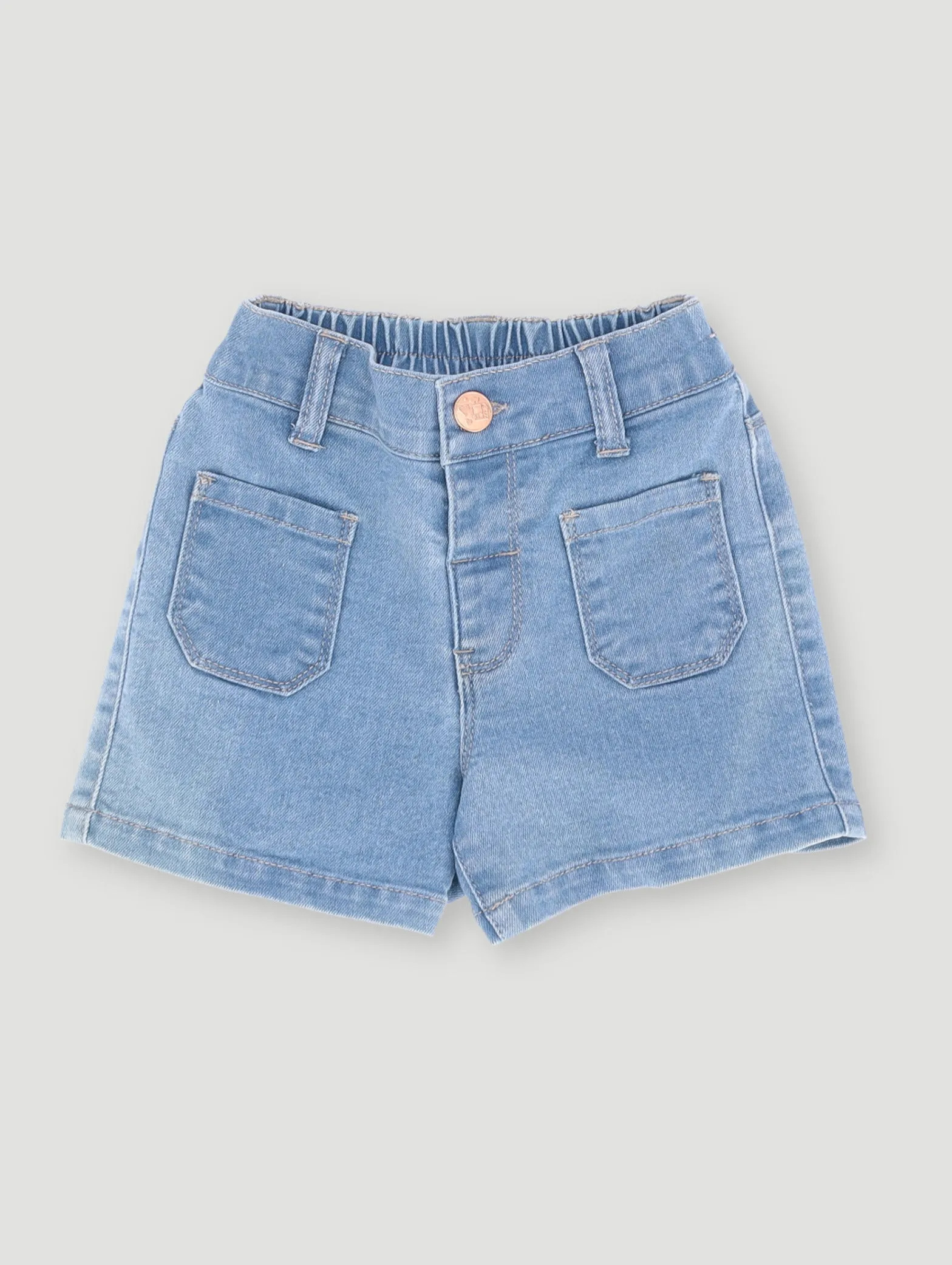 Pre-Girls Core Cheeky Short - Light Wash sold by Edgars