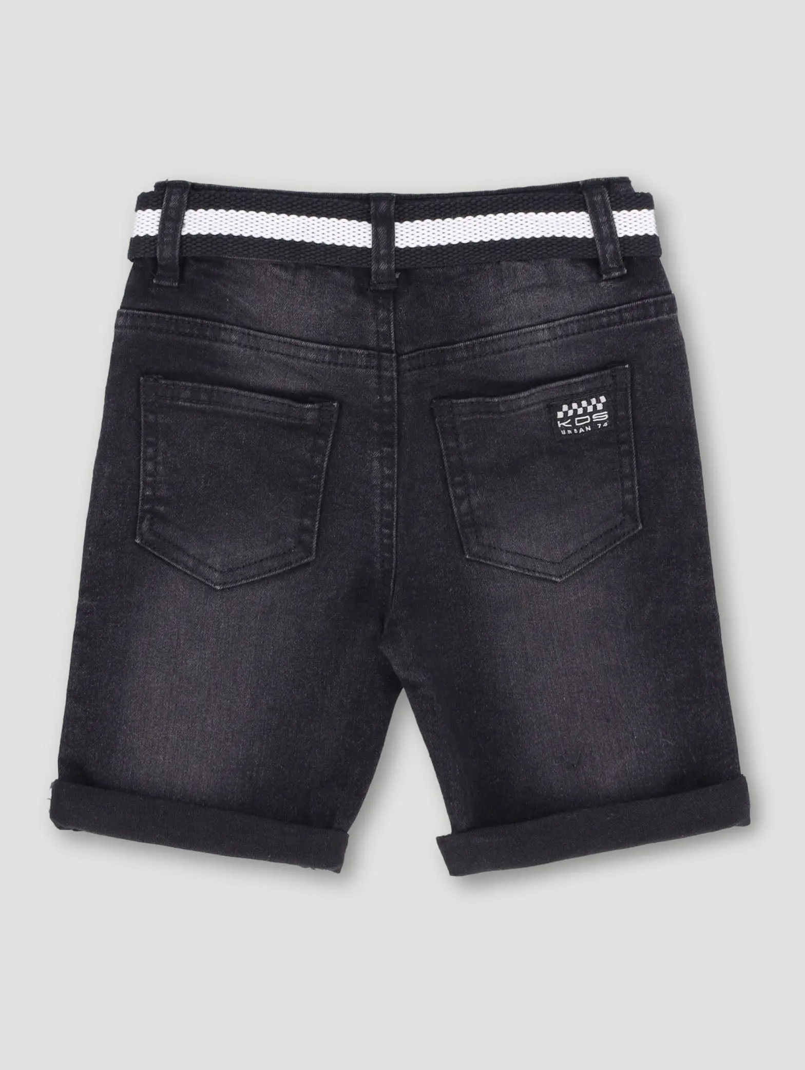 Pre-Boys Belted Denim Short - Black sold by Edgars product image thumbnail 2