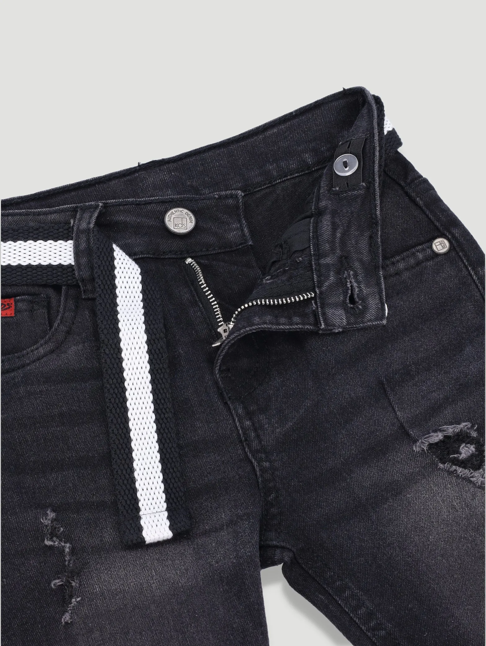 Pre-Boys Belted Denim Short - Black sold by Edgars product image thumbnail 3
