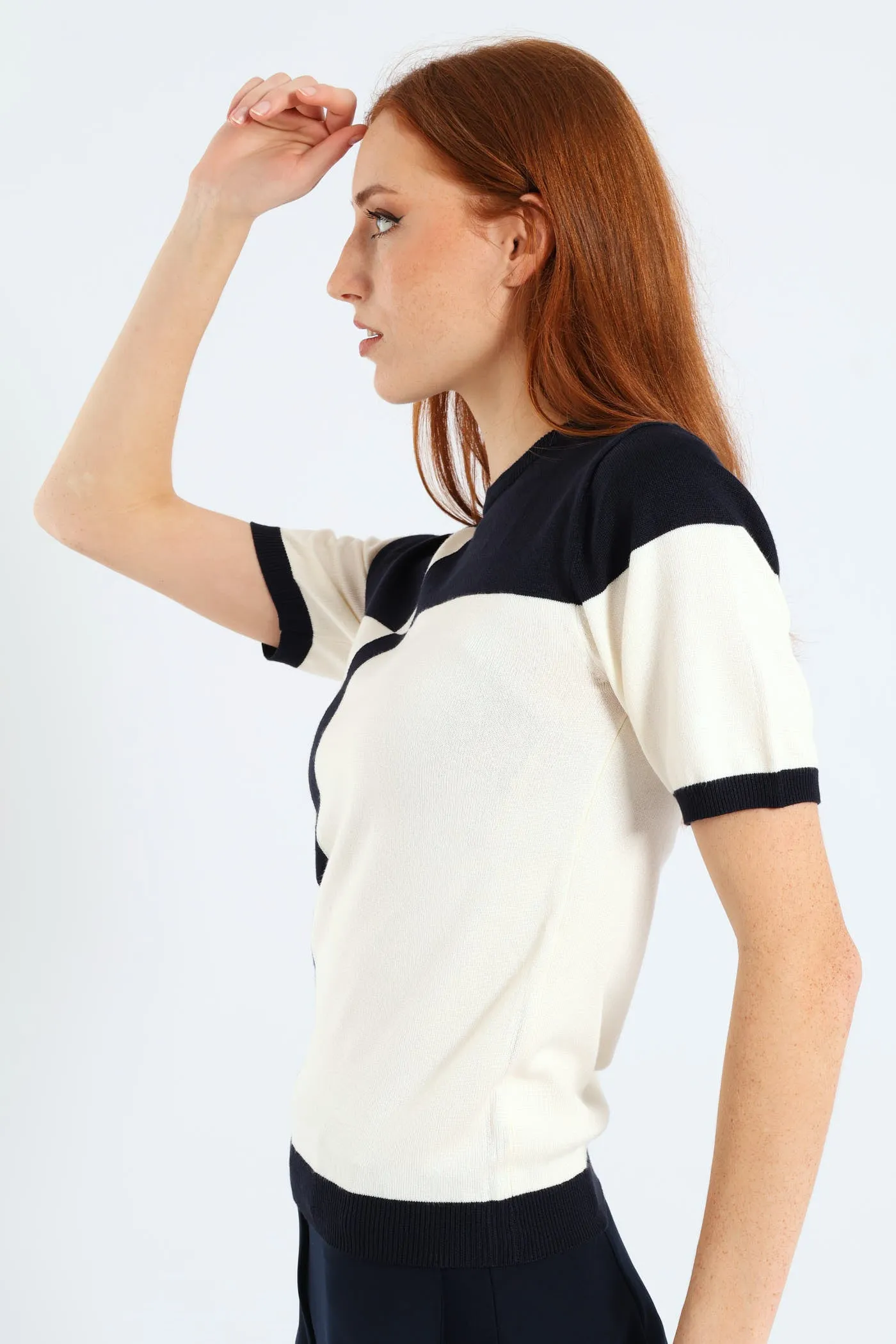Short Sleeve Monochrome Pullover - Cream sold by Edgars product image thumbnail 3