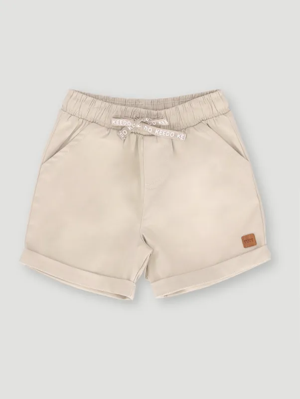 Keedo Boys Twill Short - Stone sold by Edgars