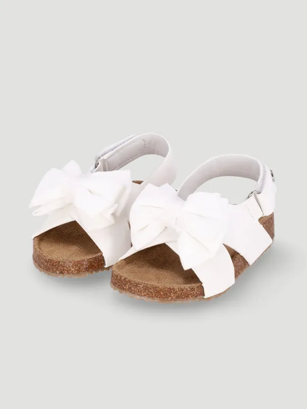 Keedo Girls Bow Adventure Sandal - White sold by Edgars