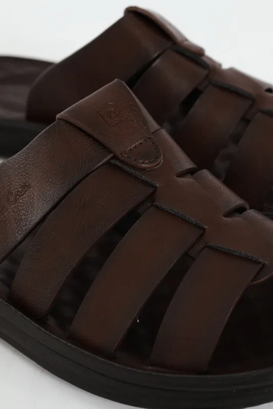 Comfort Strappy Upper Sandal - Brown sold by Edgars 