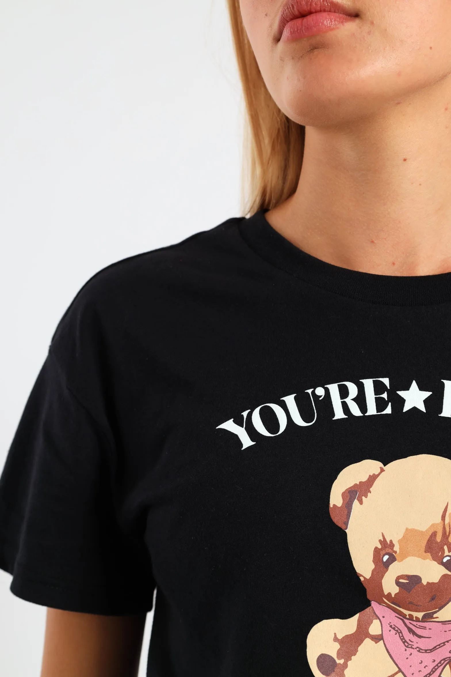 Girls Boxy Teddy Tee - Black sold by Edgars product image thumbnail 5