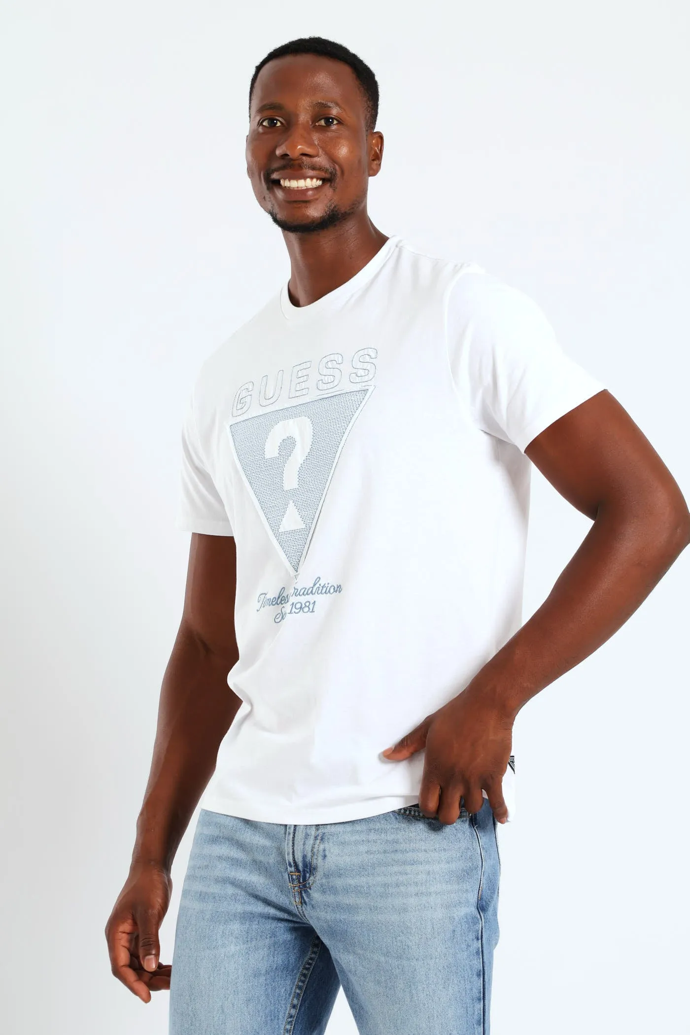 Short Sleeve Basic Timeless Tee - White sold by Edgars product image thumbnail 3