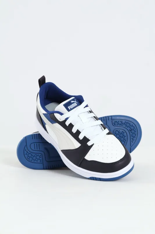 Pre-Boys Rebound V6 Sneaker - White sold by Edgars