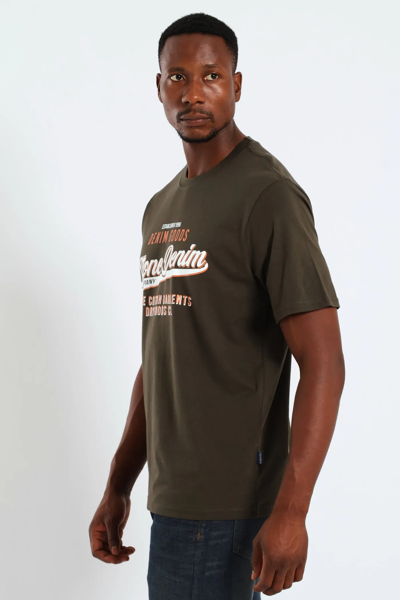 Denim Goods Icon Tee - Fatigue sold by Edgars product image thumbnail 2