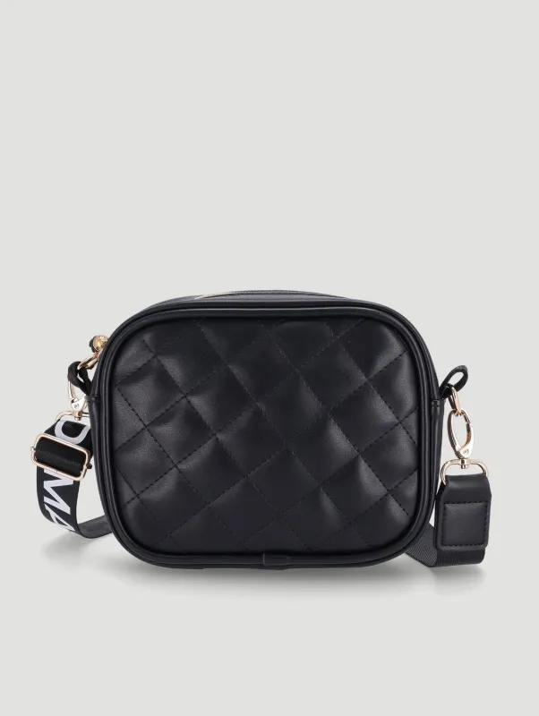 Girls Quilted Sling Bag - Black sold by Edgars