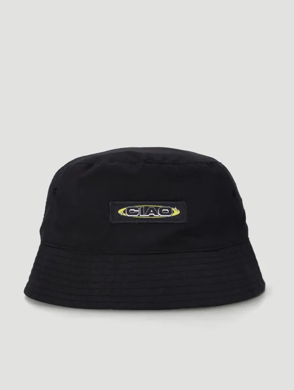 Boys Plain Bucket Hat - Black/Yellow sold by Edgars