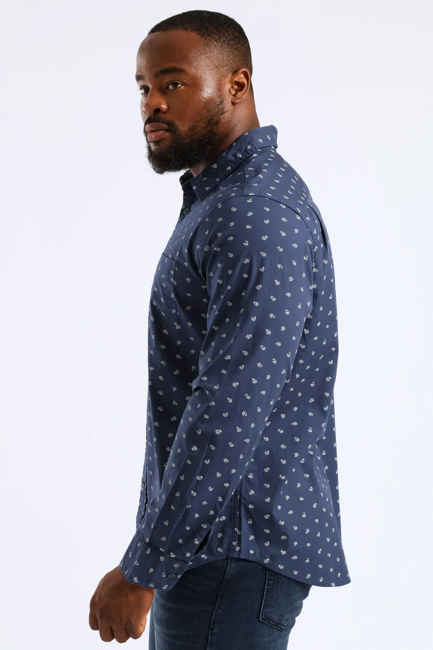 Classic 1 Pocket Shirt - Navy sold by Edgars product image thumbnail 3