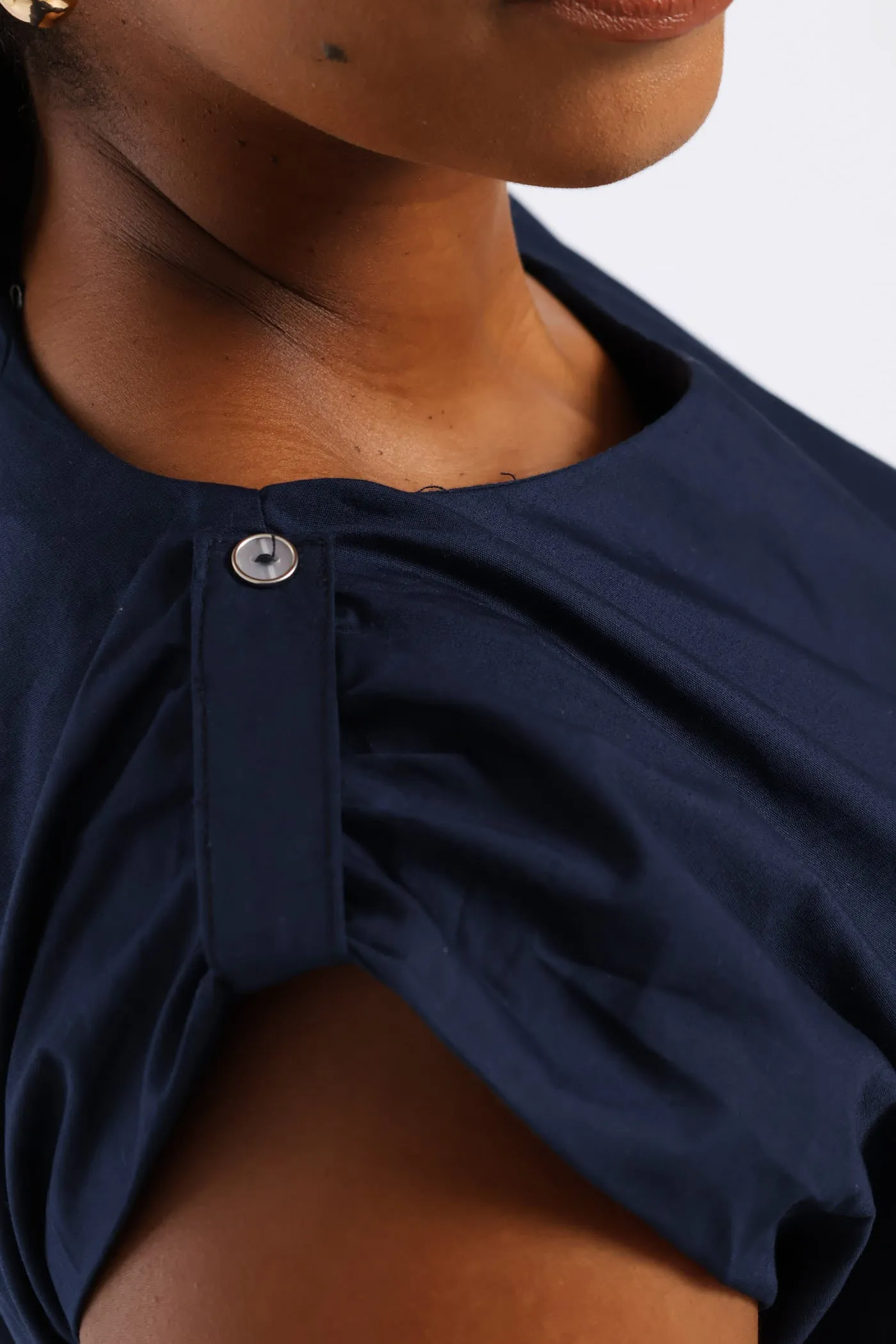 Pintuck Waist Boat Neck Fit & Flare Midaxi Dresses - Navy sold by Edgars product image thumbnail 4