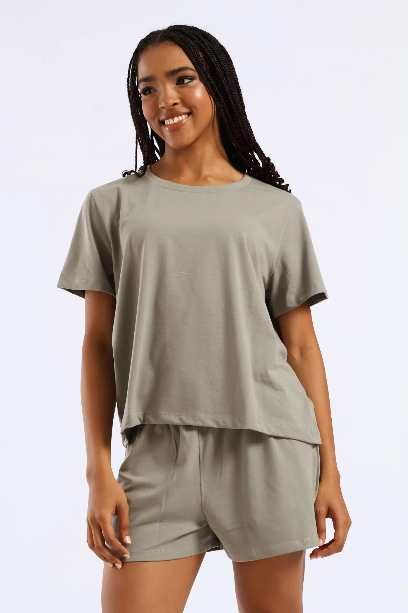 Knit Short Sleep Set - Fatigue sold by Edgars