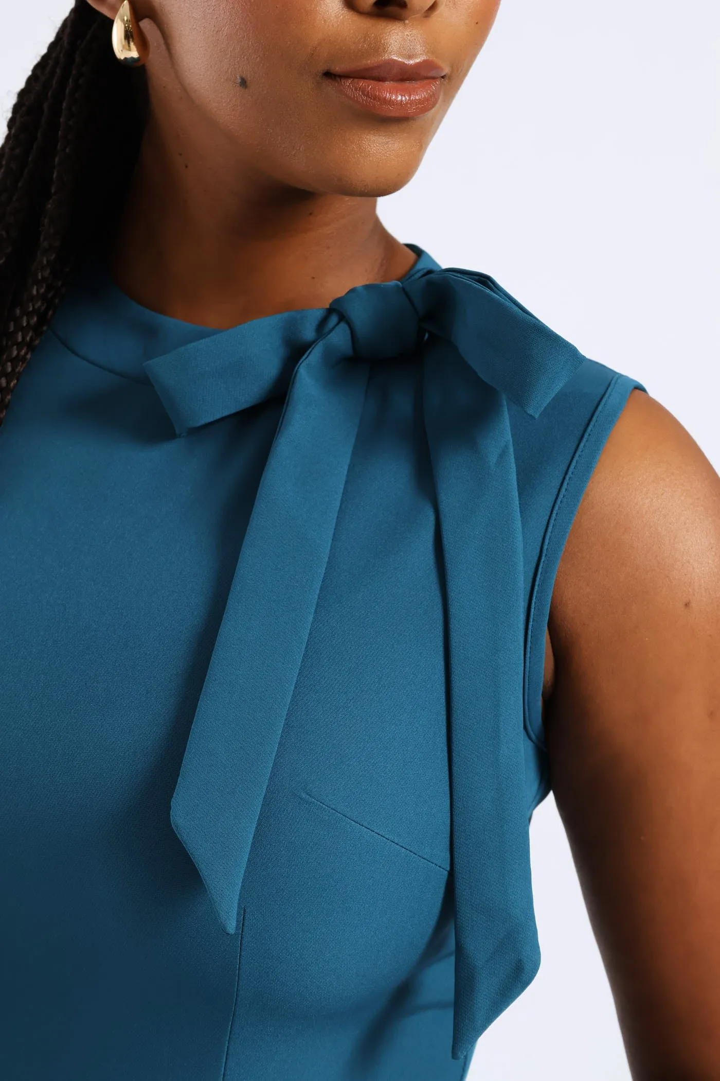 Tie Neck Jumpsuit - Teal sold by Edgars product image thumbnail 2