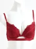 Ladies Padded Lace Push-Up Bra - Berry sold by Edgars