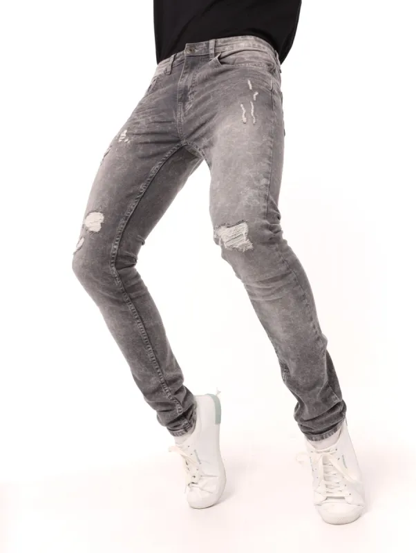 Men's Light Grey R&R Super Skinny Denim Jean sold by Edgars 