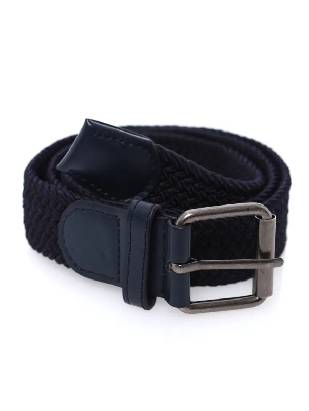 Men's Braided Belt - Navy sold by Edgars 