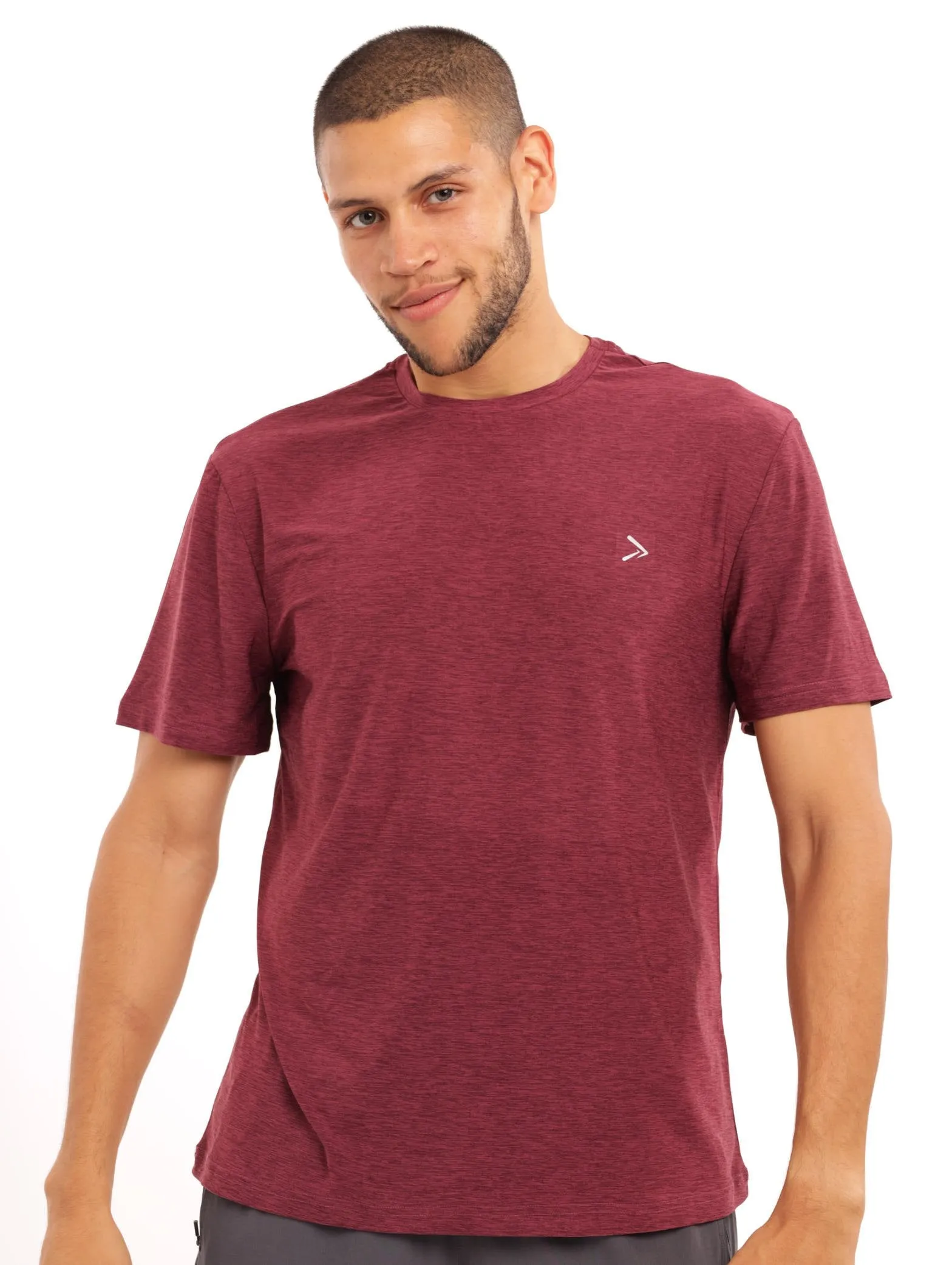 Men's Short Sleeve Tech Tee - Grape sold by Edgars