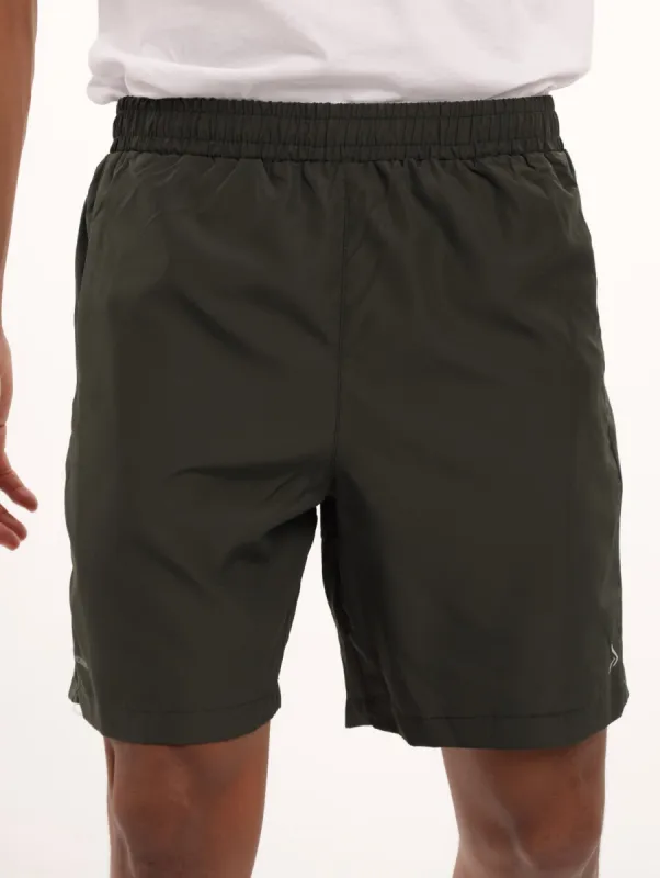 Men's Invisible Pocket Mesh Inset Short - Olive sold by Edgars 