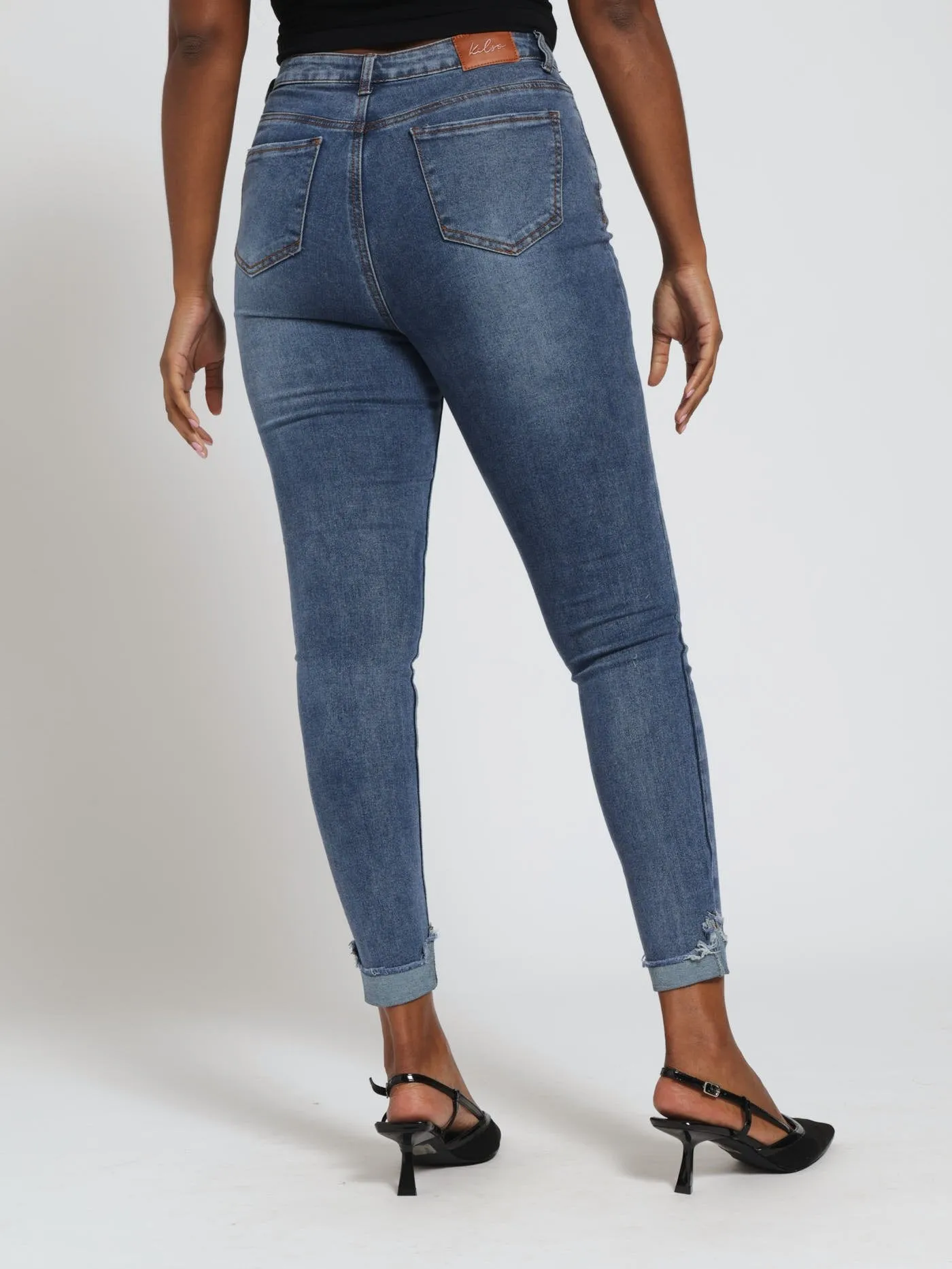Turnup Skinny Jean - Dark Stonewash sold by Edgars product image thumbnail 3